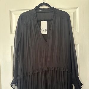 Zara Black Crepe Dress